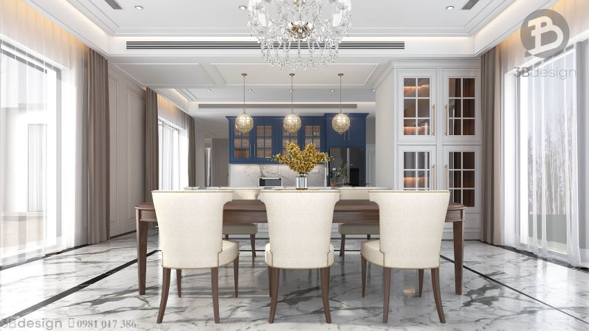 Không gian nội thất nhà phố cao cấp