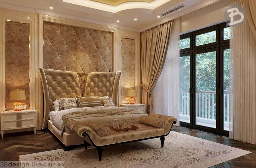 Phòng ngủ chung cư tân cổ điển