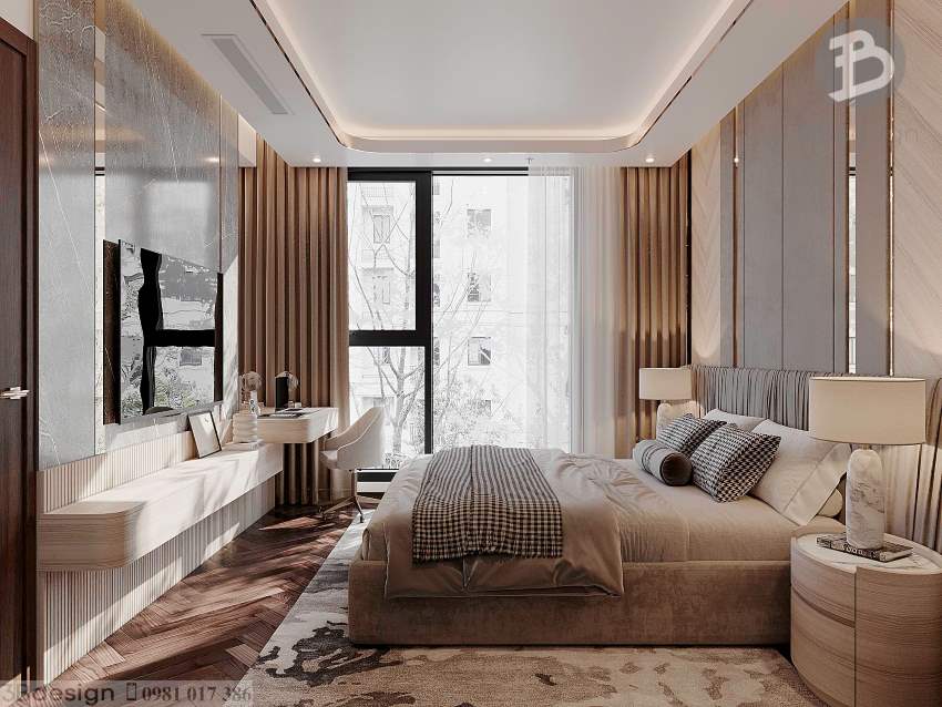 Thiết kế nội thất phòng ngủ chung cư