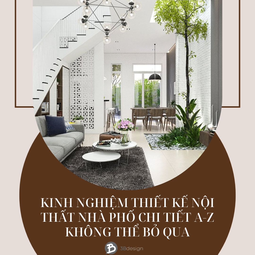 kinh nghiệm thiết kế nội thất nhà phố