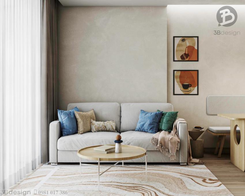 Bộ sofa kích thước nhỏ phù hợp nhu cầu và không gian căn hộ