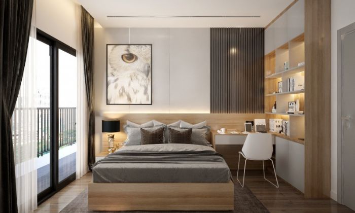 Thiết kế nội thất chung cư tối giản cho phòng ngủ