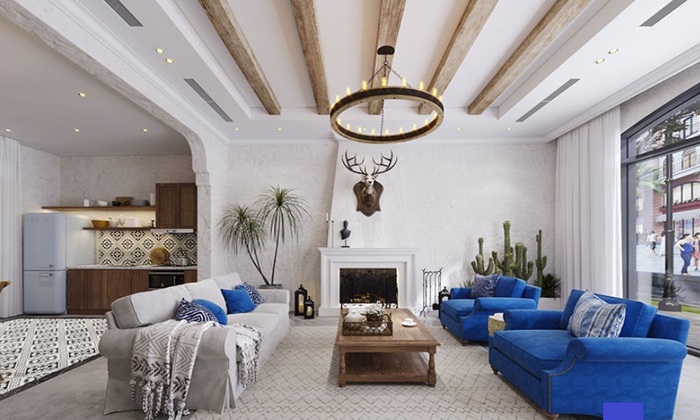 Thiết kế nội thất thu hút với phong cách Địa Trung Hải