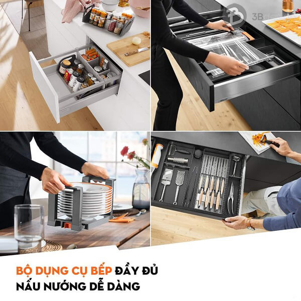 Bộ dụng cụ nhà bếp châu Âu