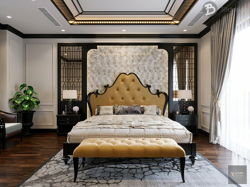 Nội thất phòng ngủ phong cách Đông Dương (Indochine Style)
