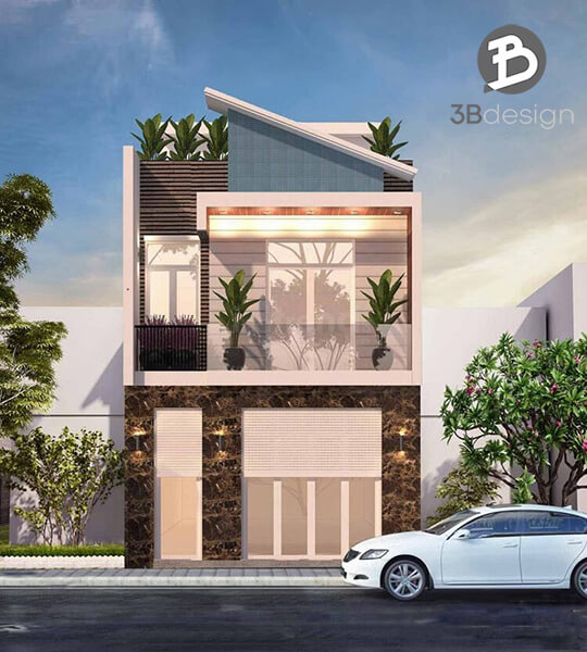 3B Design chuyên thiết kế thi công trọn gói chuyên nghiệp nhà tầng mái lệch đẹp hiện đại, đẹp ưa chuộng nhất