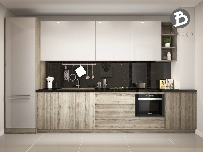 Thiết kế tủ bếp không gian mở và tối ưu hóa công năng sử dụng cho nhà phố