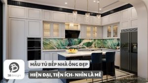 Mẫu thiết kế tủ bếp nhà ống đẹp