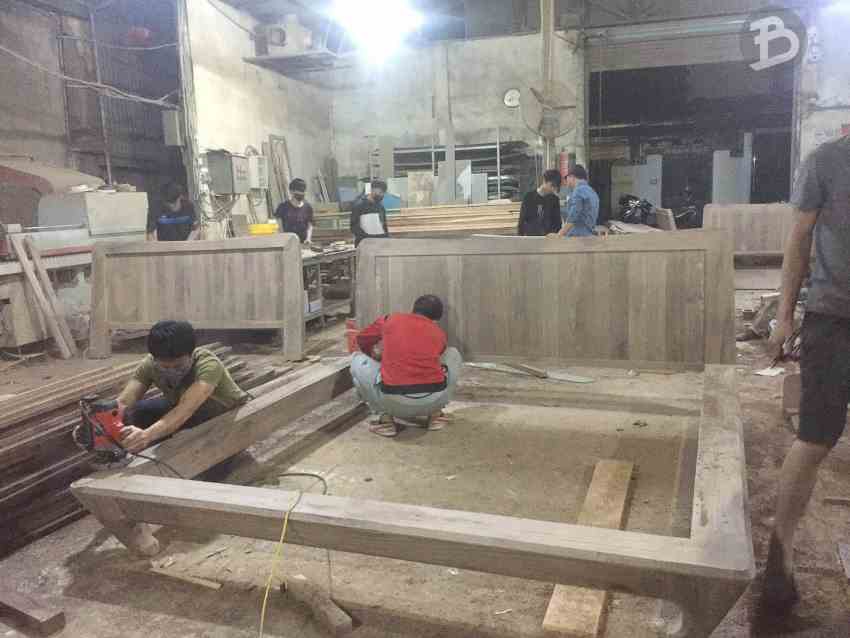 Quy trình thiết kế sản xuất nội thất gỗ óc chó nhà phố Hải Phòng