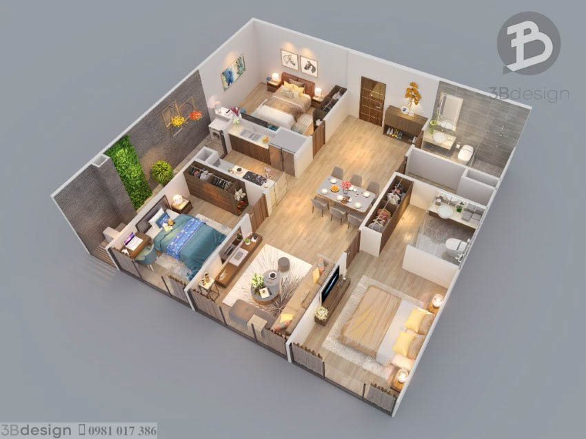 Thiết kế nội thất căn hộ chung cư chuyên nghiệp, cá nhân hóa
