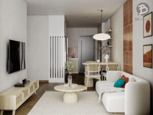 Thiết kế nội thất căn hộ chung cư Hoàng Huy - Hải Phòng