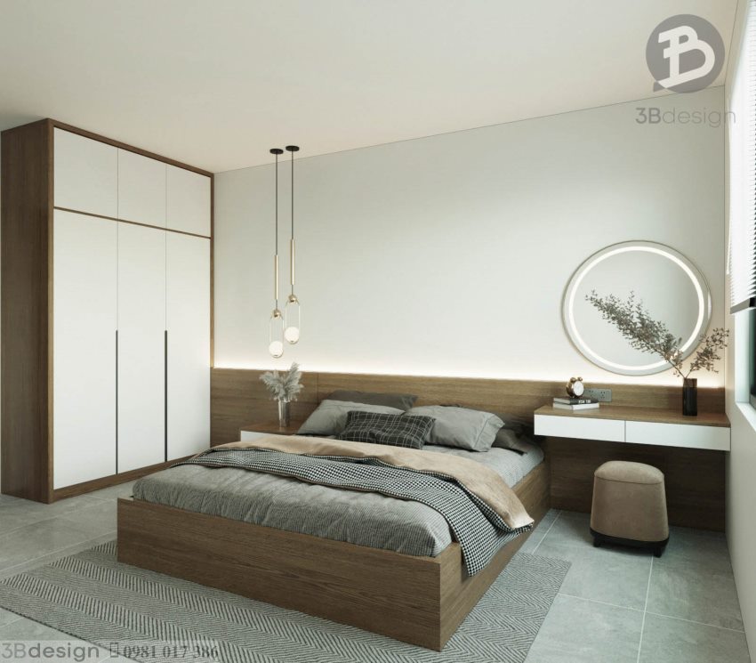 Phòng ngủ phong cách đơn giản, hiện đại