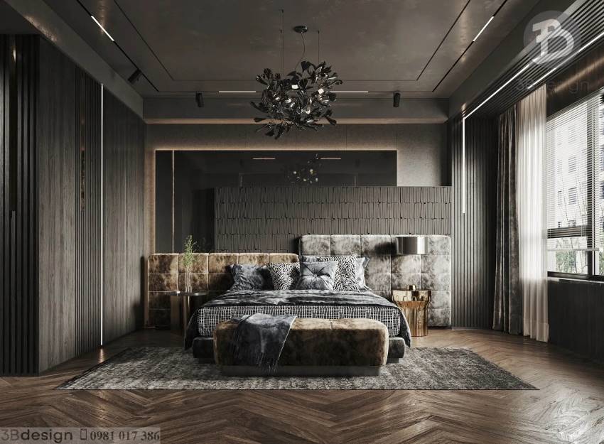 Mẫu thiết kế nội thất phòng ngủ đẹp phong cách hiện đại