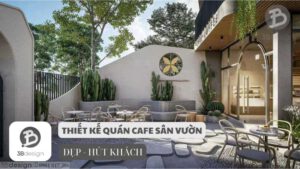 Mẫu thiết kế quán cafe sân vườn đẹp