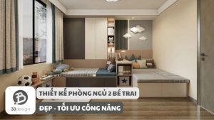 Mẫu thiết kế phòng ngủ 2 bé trai đẹp mới nhất