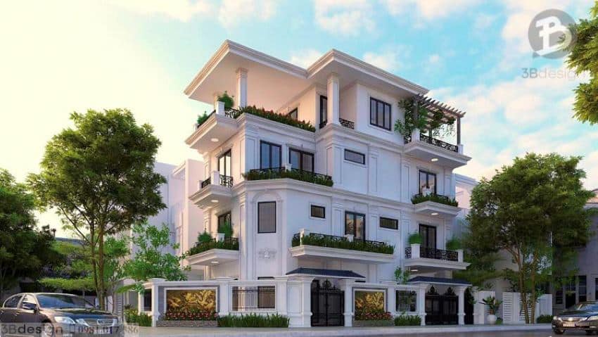Quy mô xây dựng biệt thự lớn