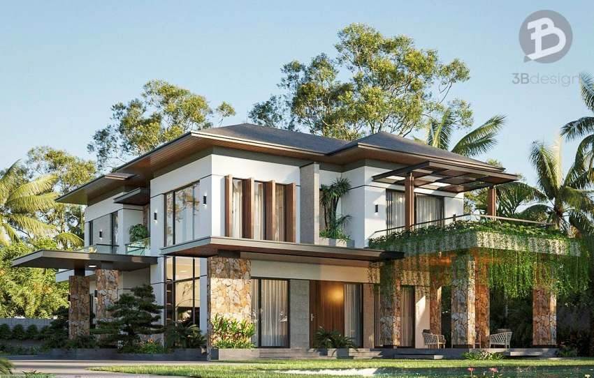 Biệt thự vườn mini hiện đại