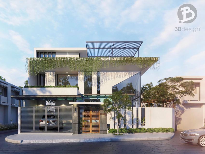 Thiết kế nhà Bắc Ninh 2 tầng hiện đại