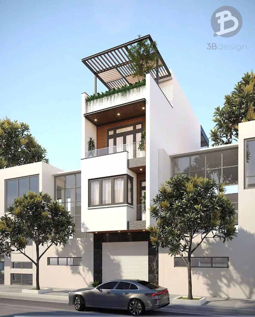 thiết kế nhà Bắc Ninh phong cách hiện đại
