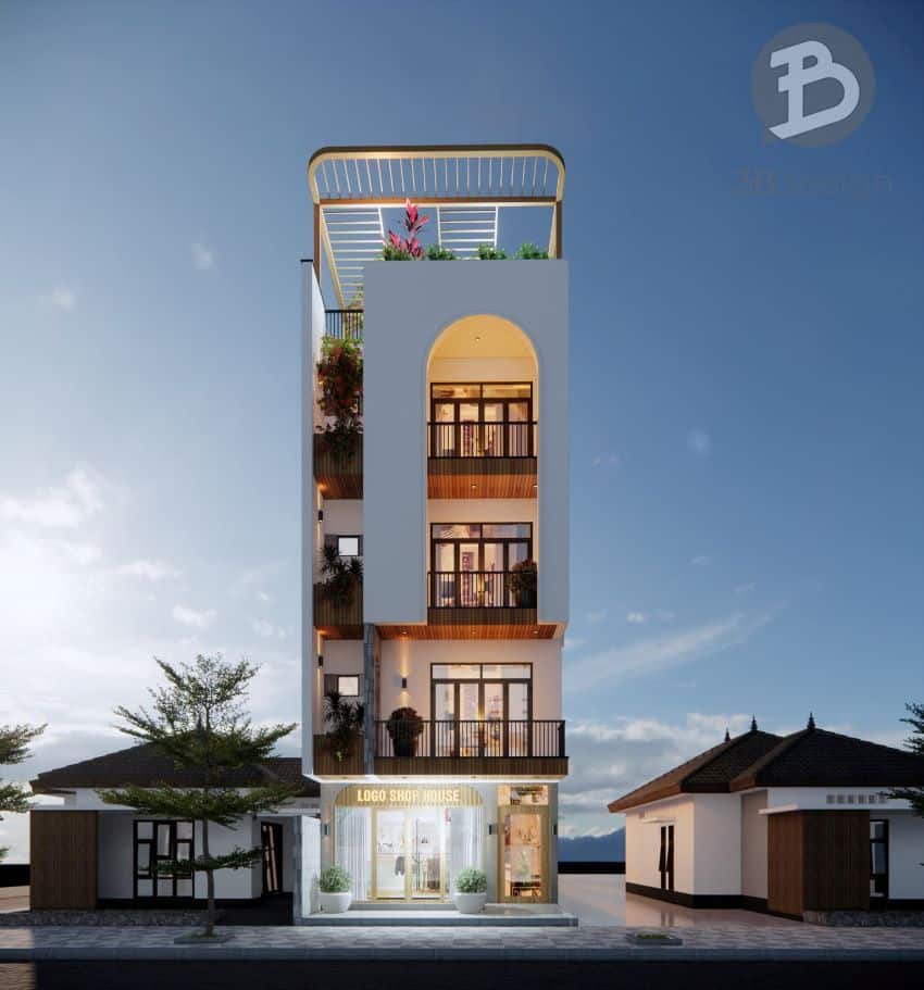 Thiết kế nhà phố đẹp tại Bắc Ninh
