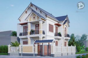 Thiết kế 2 tầng mái Thái