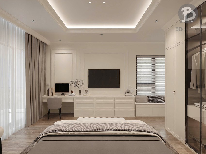 Kệ tivi và bàn làm việc