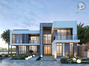 Mẫu thiết kế nhà chữ L 2 tầng đẹp