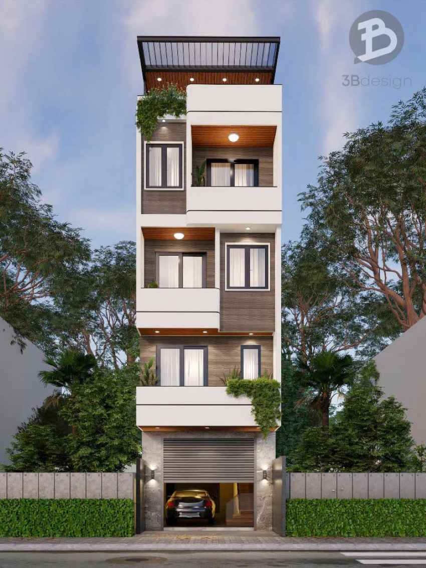 Nhà 4 tầng ở và kinh doanh