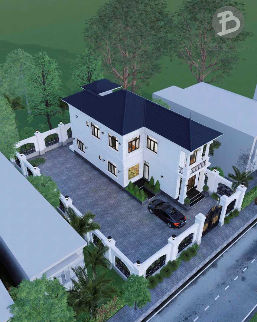Phối cảnh tổng thể ngôi nhà
