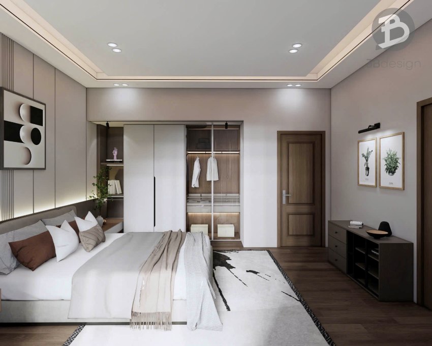 Phòng ngủ hiện đại tiện nghi