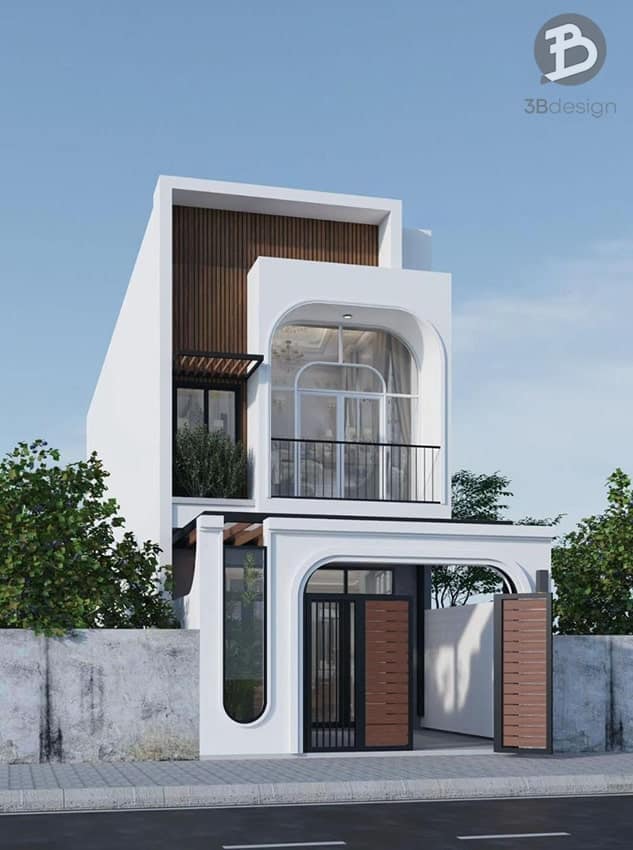 Mẫu thiết kế nhà mặt phố đẹp hiện đại