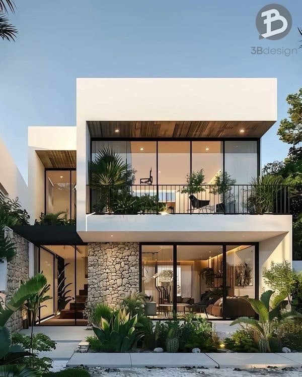 Mẫu thiết kế nhà hiện đại đẹp ấn tượng
