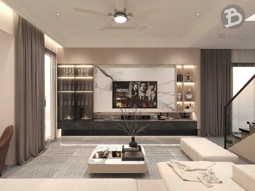 Thiết kế nội thất phòng khách