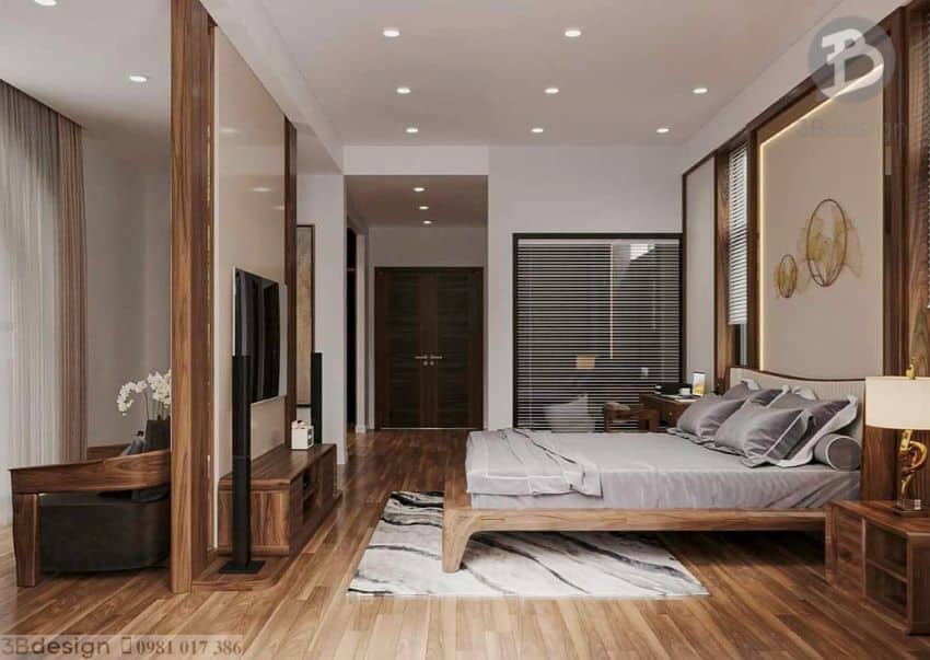 Thiết kế nội thất căn hộ chung cư 90m2 do 3B Design thực hiện