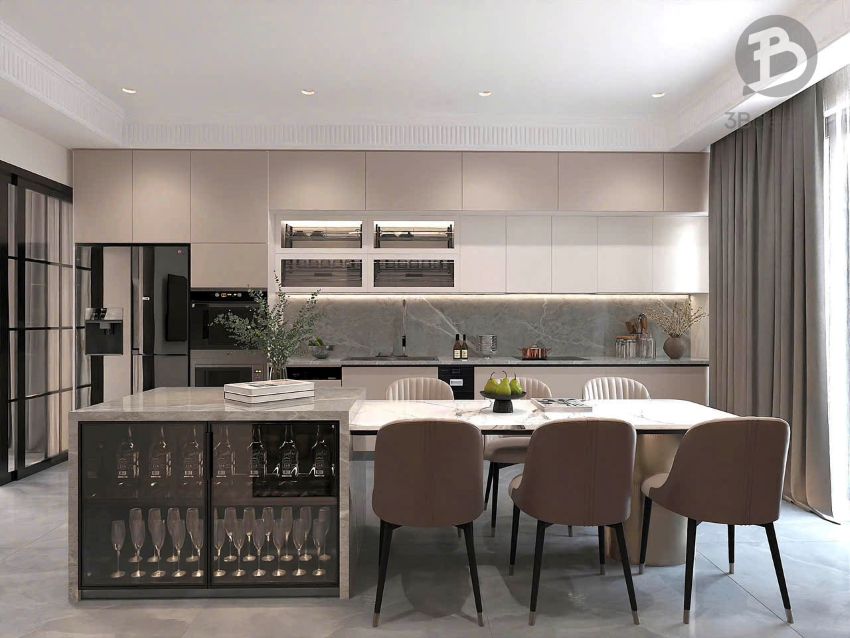 Tủ bếp hiện đại cao cấp