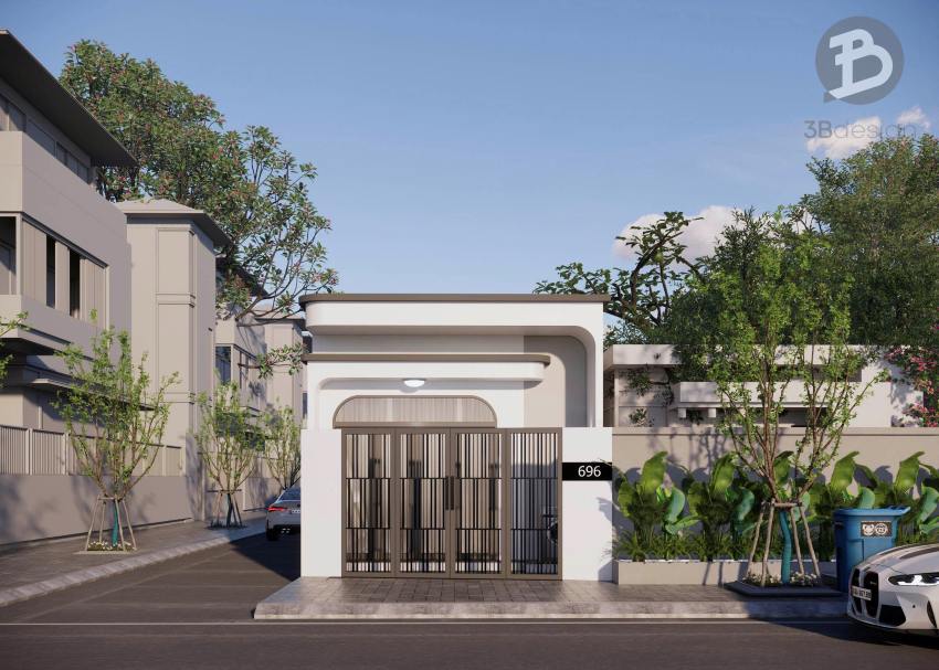 Thiết kế mặt tiền nhà 60m2