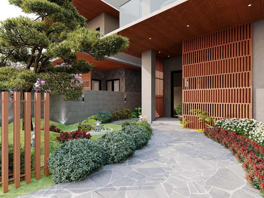 Thiết kế sân trước