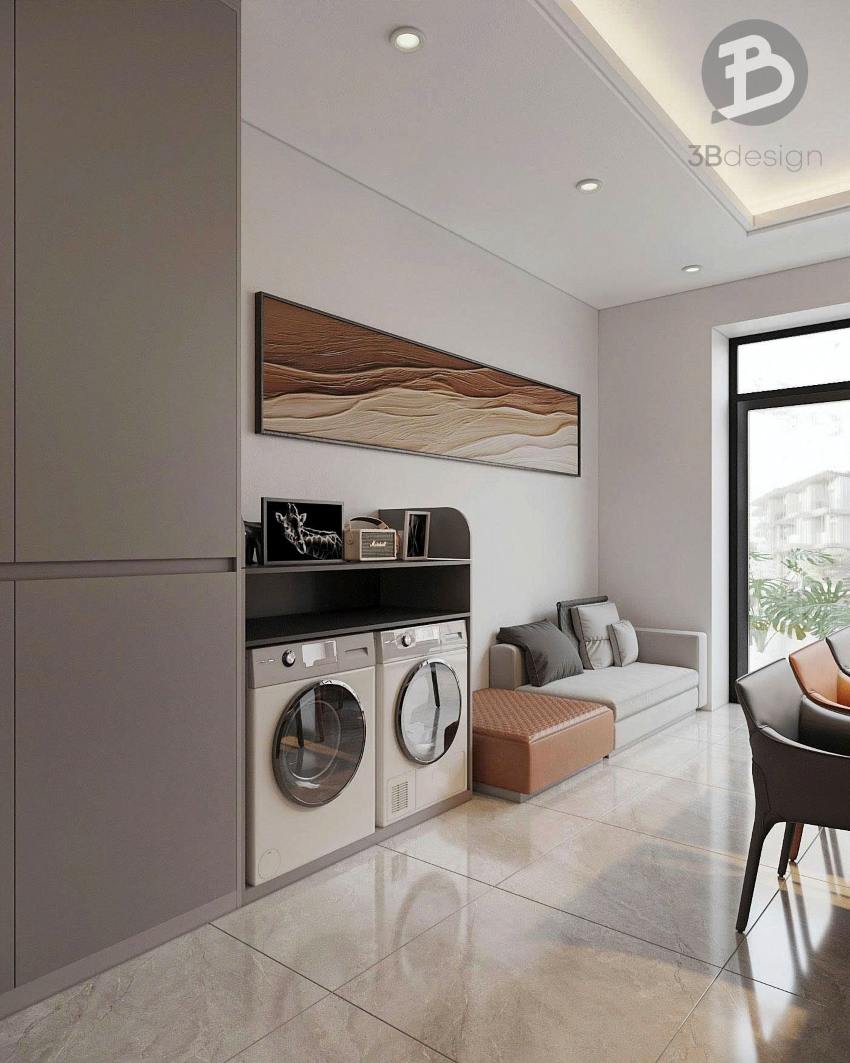 Bộ sofa nhỏ trong phòng bếp