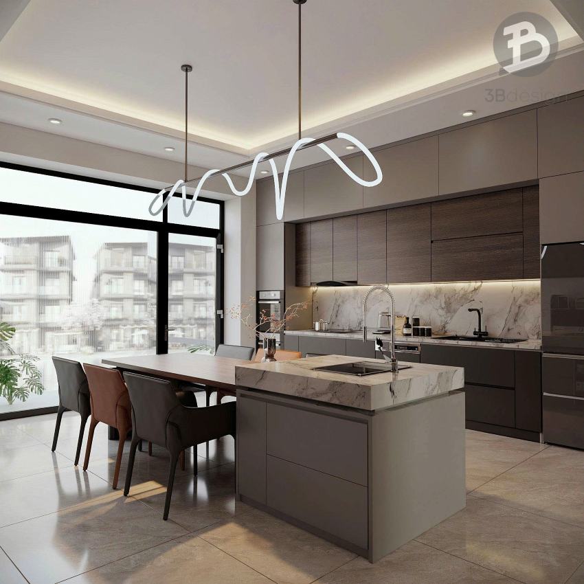 Đảo bếp hiện đại