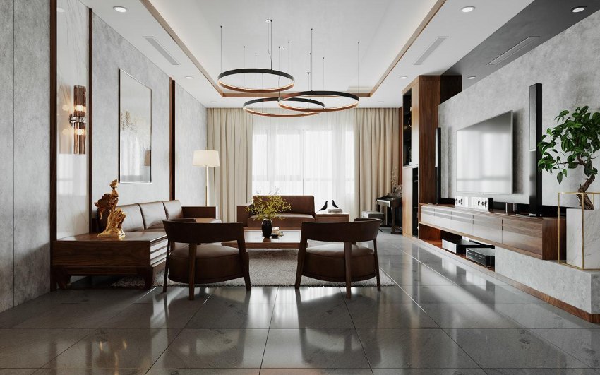 Nội thất nhà 4 tầng hiện đại