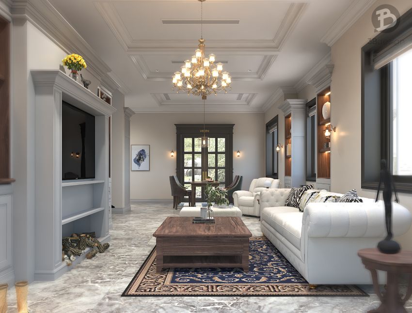 Thiết kế nội thất nhà 4 tầng
