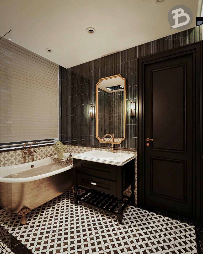 Bồn tắm và lavabo