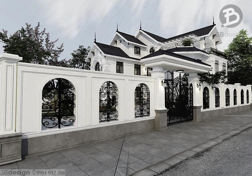 Thiết kế biệt thự mái Thái có sân vườn sang trọng
