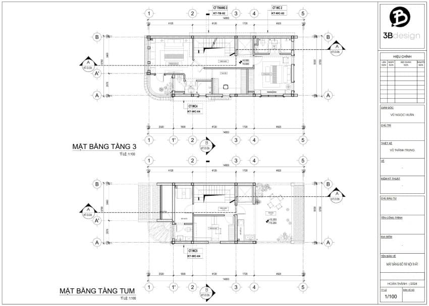 Công năng tầng 3 và 4