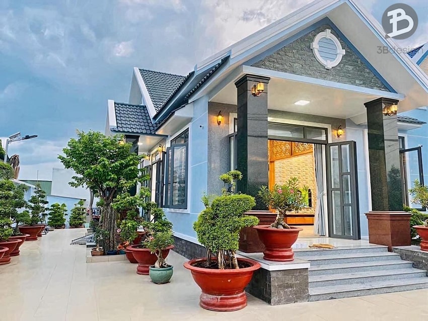Mẫu nhà 1 tầng với kiểu Mái Thái đẹp