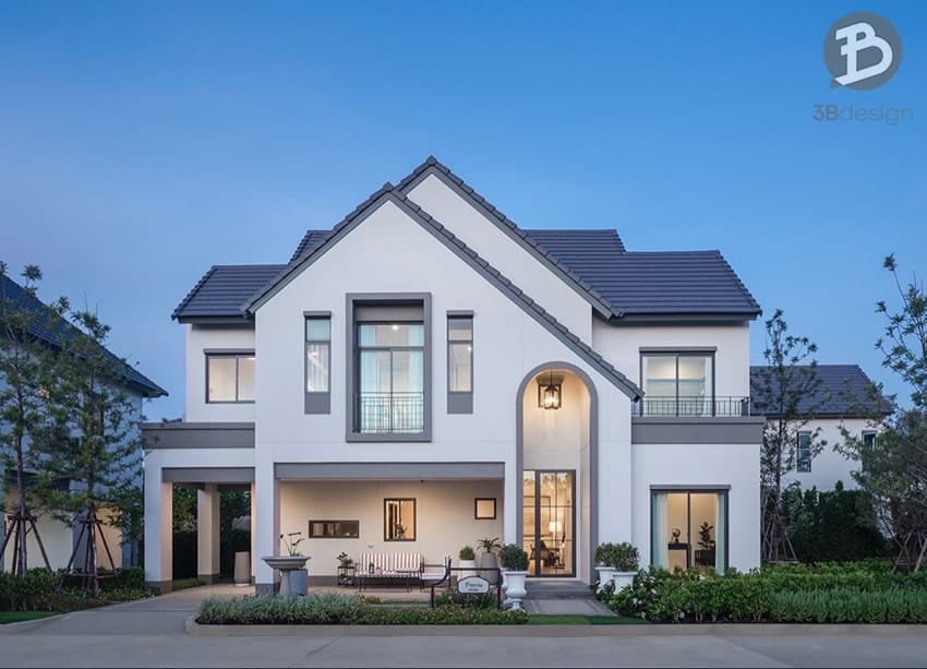 Mẫu nhà mái Thái đẹp thẩm mỹ sang trọng