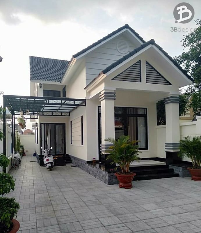 Mẫu nhà cấp 4 mái Thái đẹp