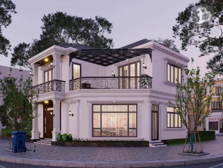 Thiết kế nhà 10x10m 2 tầng