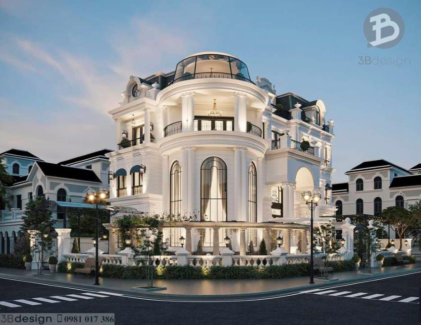 Biệt thự tân cổ điển 3 tầng đẳng cấp tại Ninh Bình