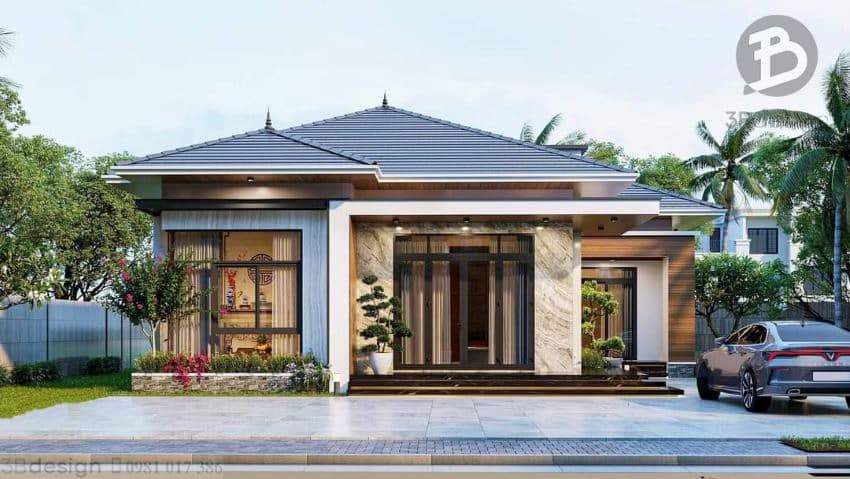 Thiết kế nhà cấp 4 hiện đại tại Ninh Bình